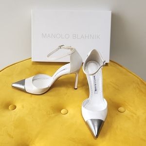 Manolo Blahnik Angel strap dorsey shoes